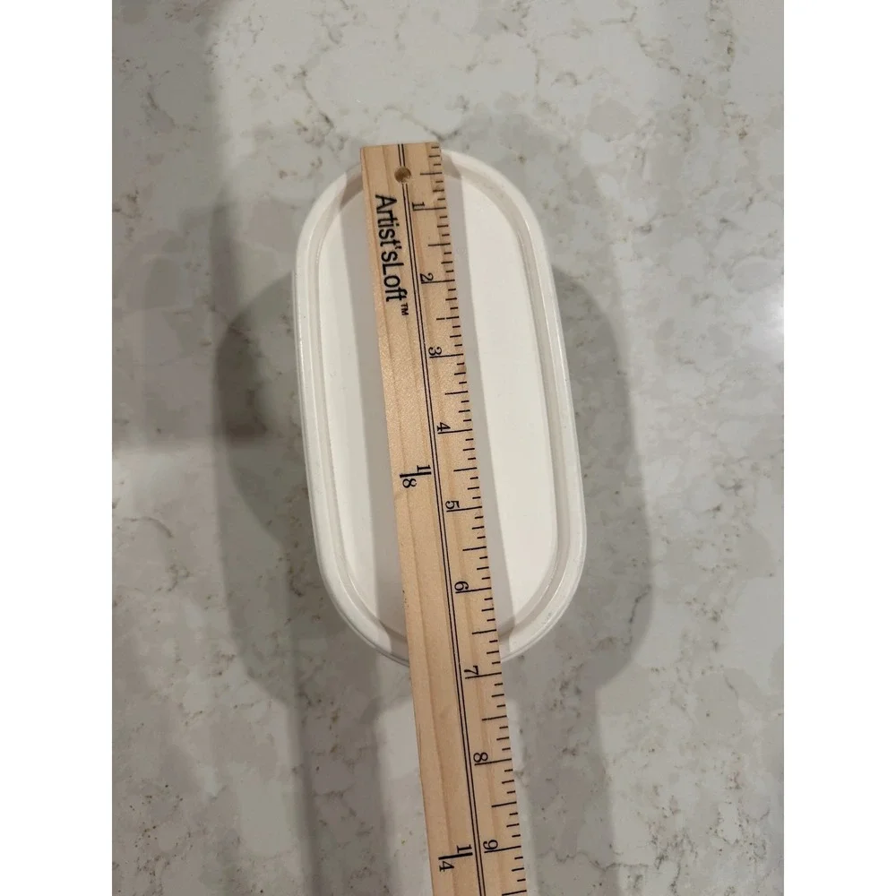 Tupperware Modular Mates Oval 1 White Seal 2 Cup 500ml Container 1611-16 USA